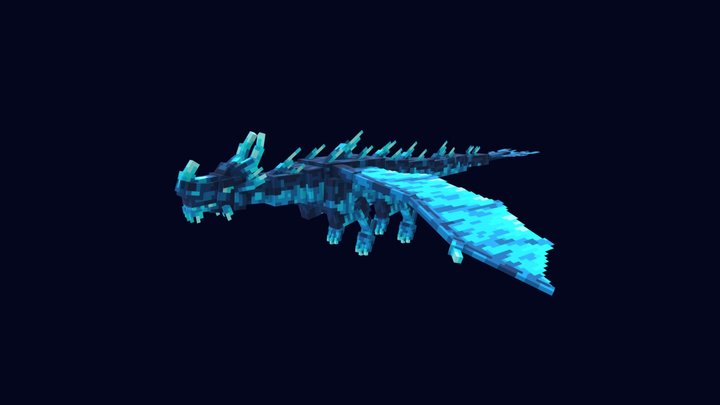 Ice Dragon 3D Model