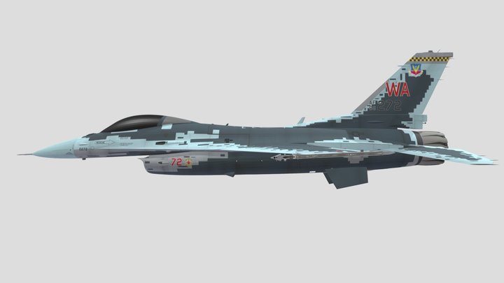 F-16C 64th AGRS 86-0272 3D Model