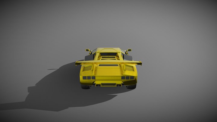 Lamborghini Countach Final 3D Model