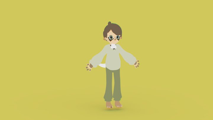 Otter Fursona 3D Model