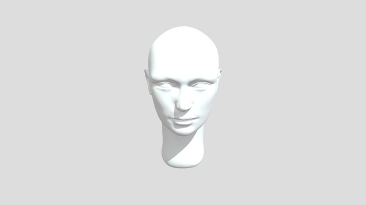Stylized human bust procreate ready 3D Model