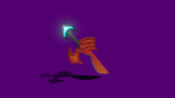 flaming sword 3D Model