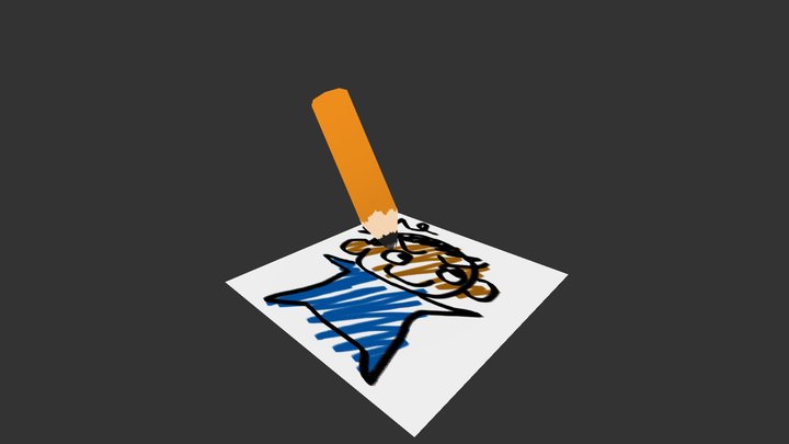 Pencil N' Drawing 3D Model