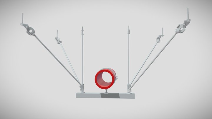 Staffaggio d’impianti – Varifix® - Montaggio 01 3D Model