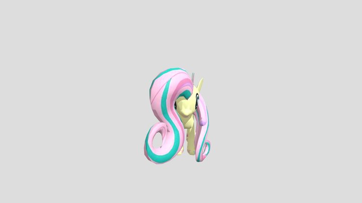Rainbowfied Fluttershy 3D Model