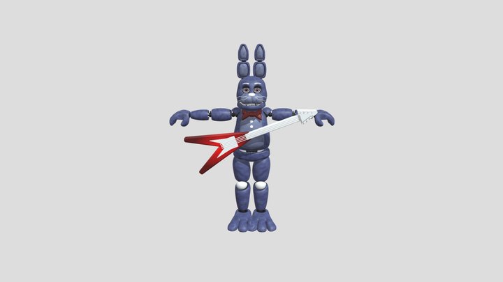 Unwithered Bonnie by Taddydudstare 3D Model