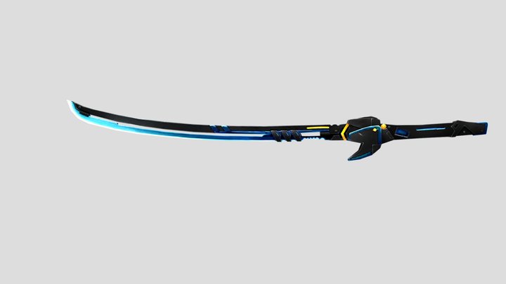 Genji Shimada's DragonBlade (Carbon Fiber Version), 3D CAD Model Library