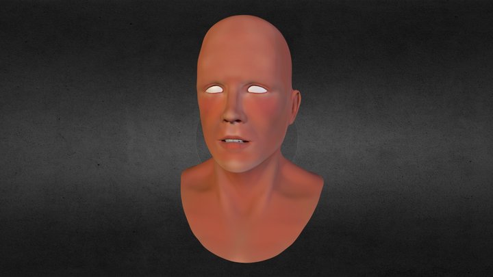 Male Face Study 3D Model