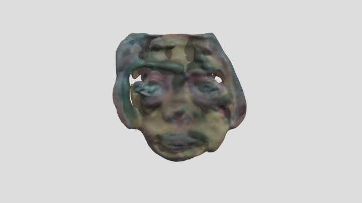 Ancient Woman Mask 3D Model