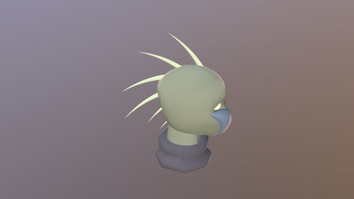 CGT 116 Alien blockout 3D Model