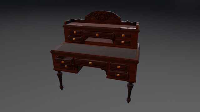 Victorian Desk 3D Model