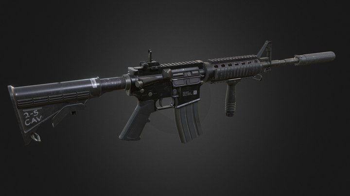 Colt M4 Carbine 3D Model