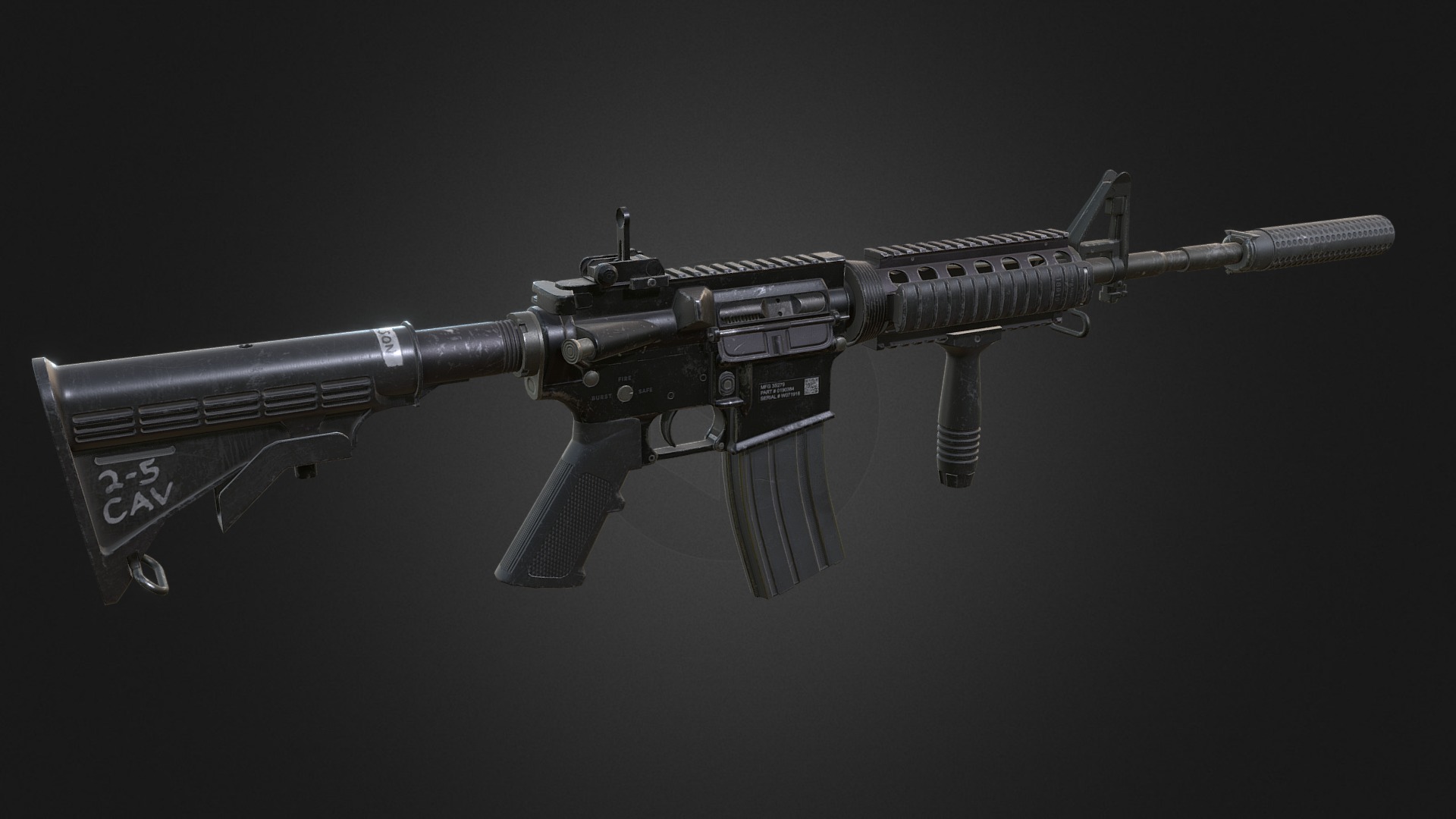 Colt M4 Carbine - 3D model by Jared Nelson (@jjnelson) [f01c739 ...