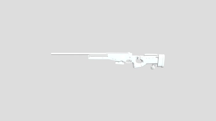 AWP sniper rifle 3D Model