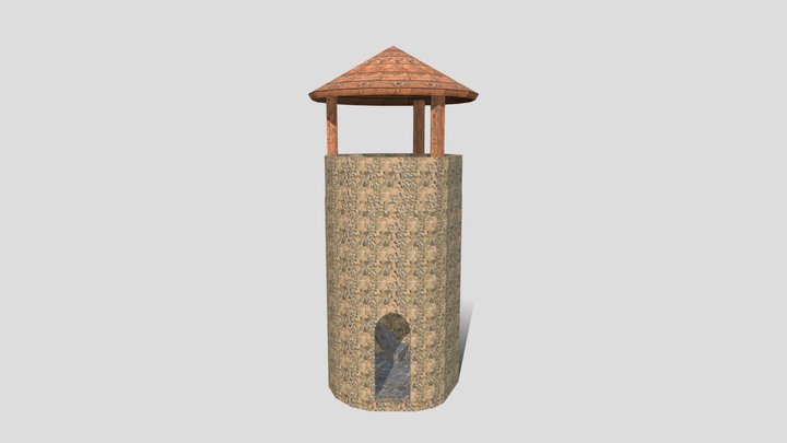 Castle Lookout Tower 3D Model