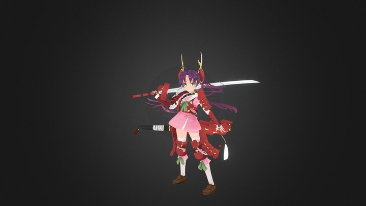 SamuraiGirl 3D Model