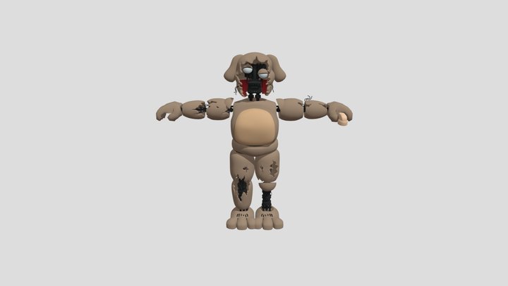 Whitered talking ben the dog 3D Model