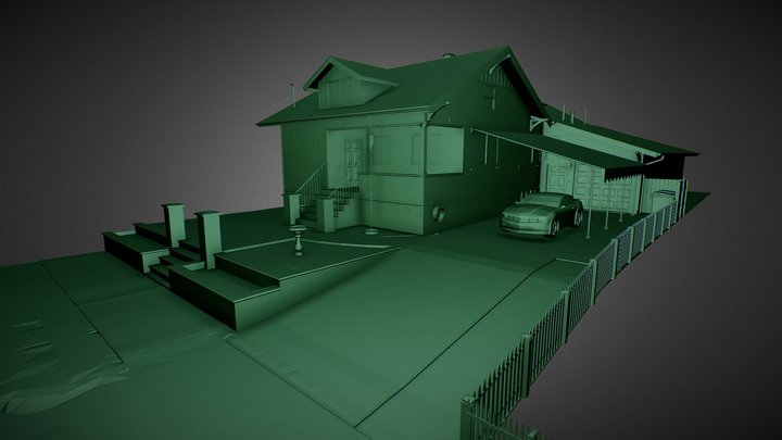 Ainsworth Remodel 3D Exterior 3D Model