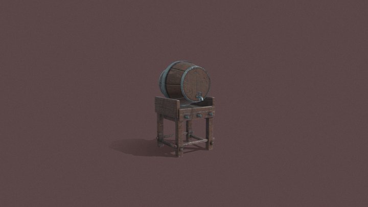 Barril / Beer Keg 3D Model