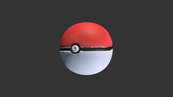 Ash new pokemane ball 3D Model