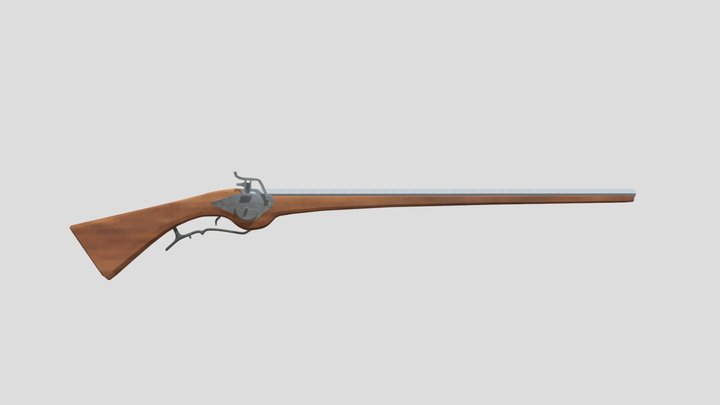 Wheellock Musket 3D Model