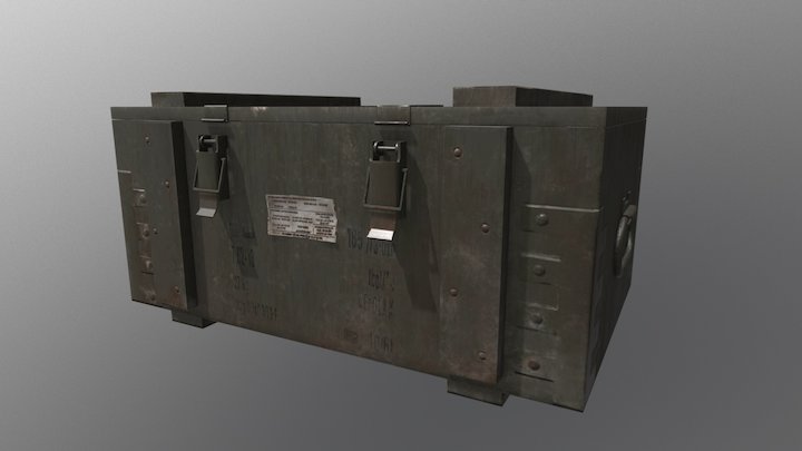 Military crate 3D Model