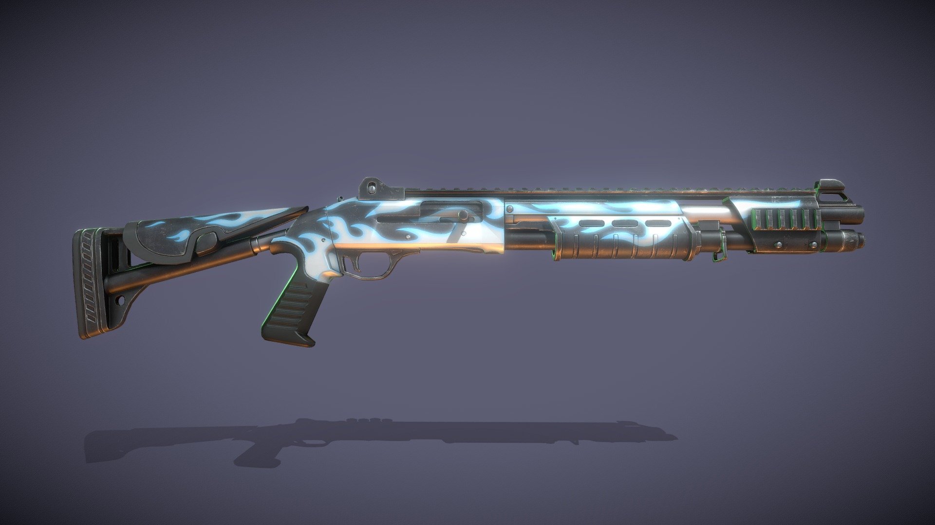 Shotgun Ice Buy Royalty Free 3D model by Hitoshi Matsui (hitoshi