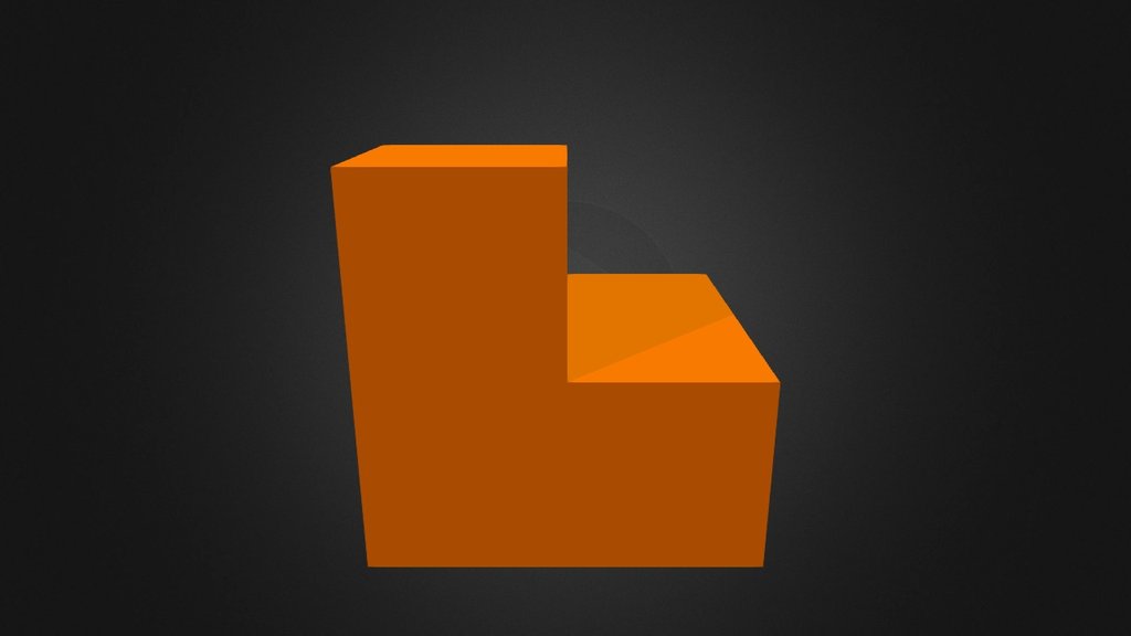 Orange Puzzle Cube Part