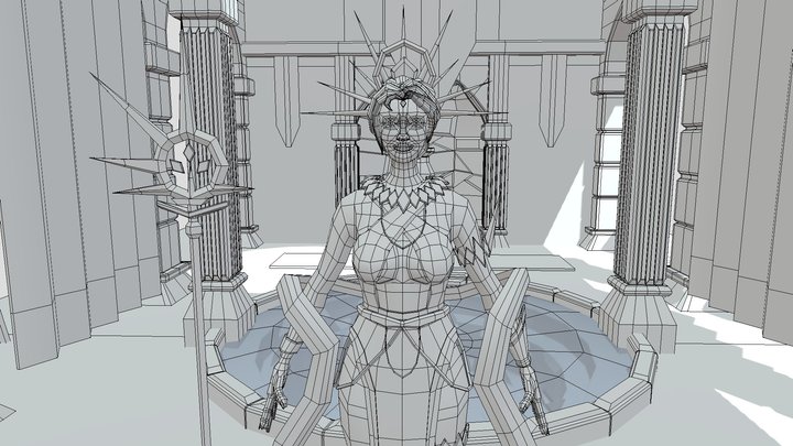 Alyssa And The Bathhouse 3D Model