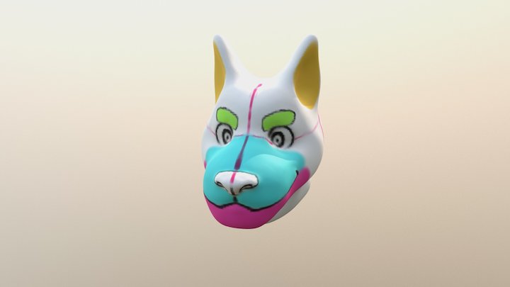 犬顔チェックサンプル 3D Model