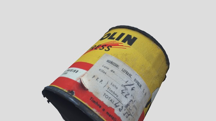Lata de pintura Ripolin 3D Model