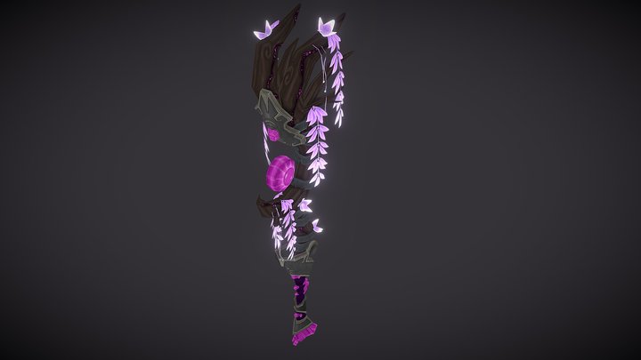 Druid Staff - World of Warcrat style 3D Model