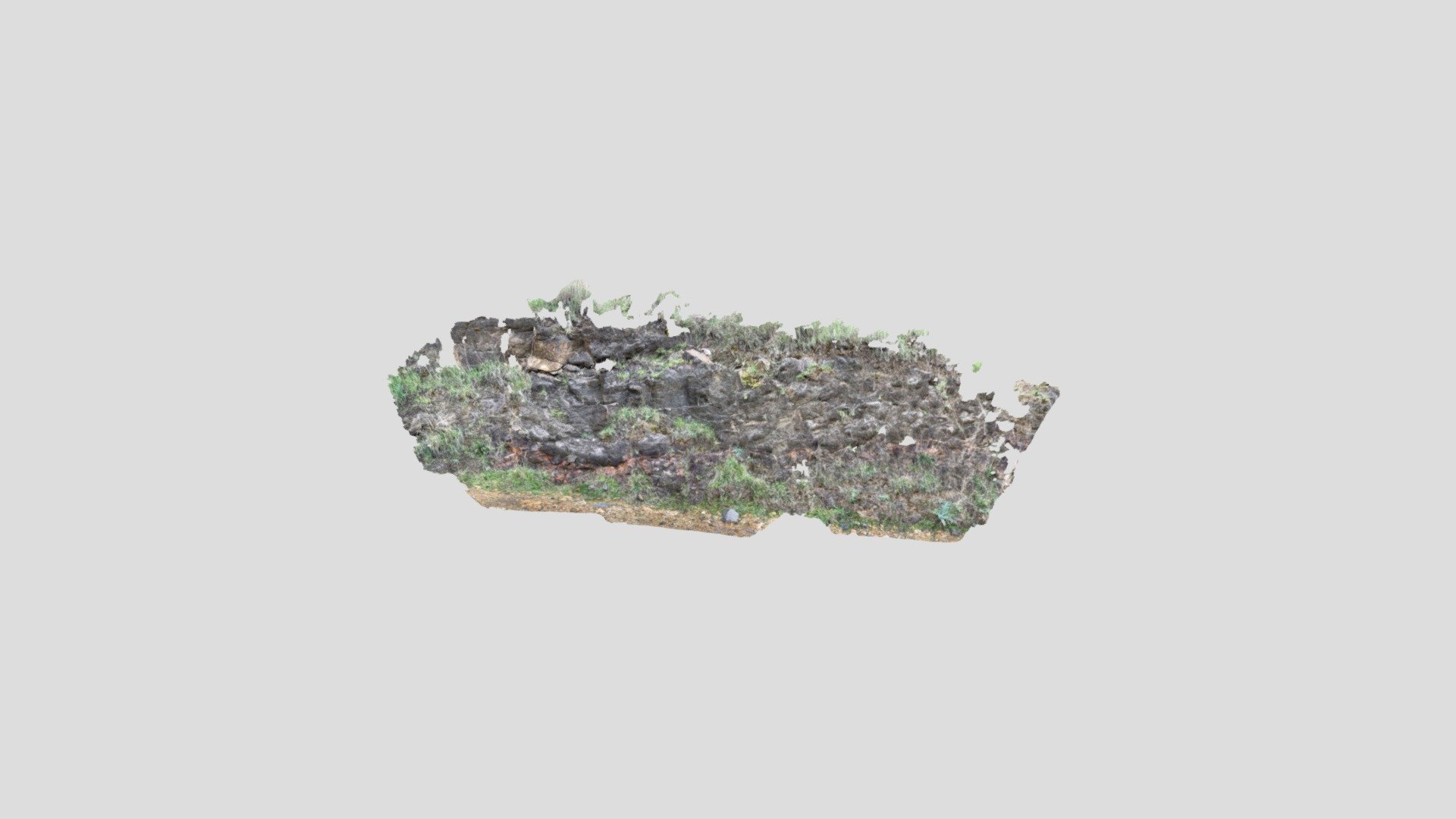 burnt soil outcrop