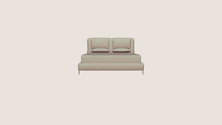Кровать Larry — 3D-модель для интерьера 3D Model