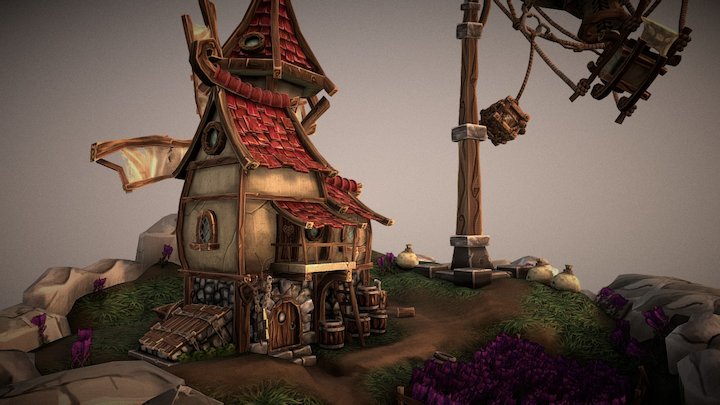 Flying Postman 3D Model