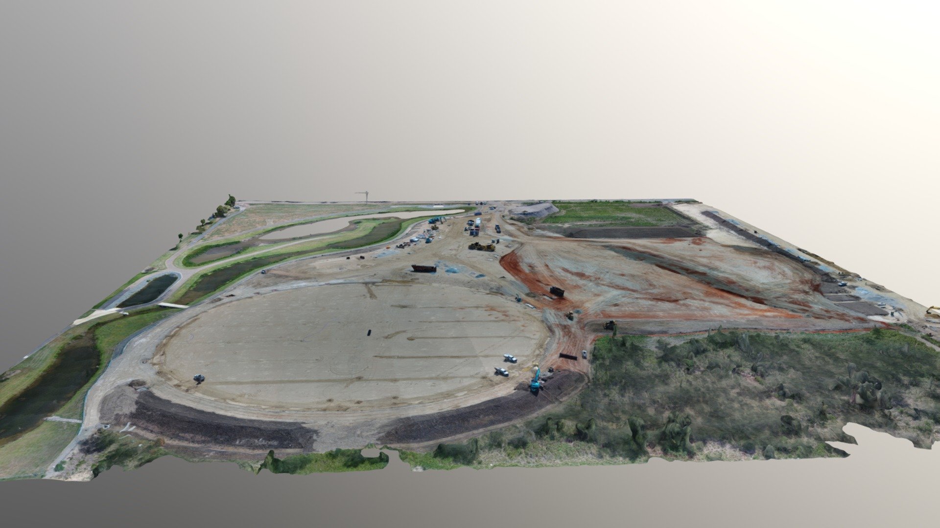 AFL Field Construction Site - Mesh