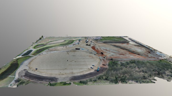 AFL Field Construction Site - Mesh 3D Model