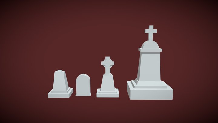 Headstones 3D Model