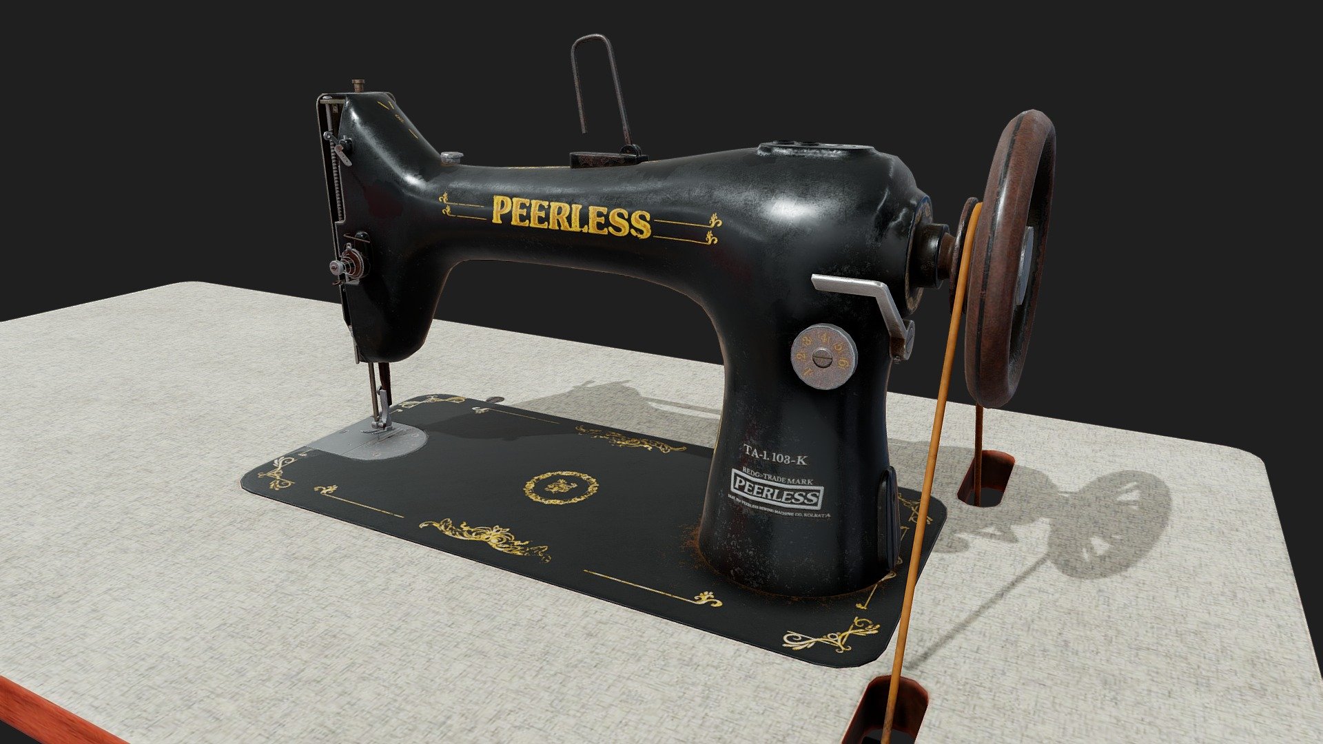 SEWING MACHINE FROM INDIA - Download Free 3D Model By ASHISH ...