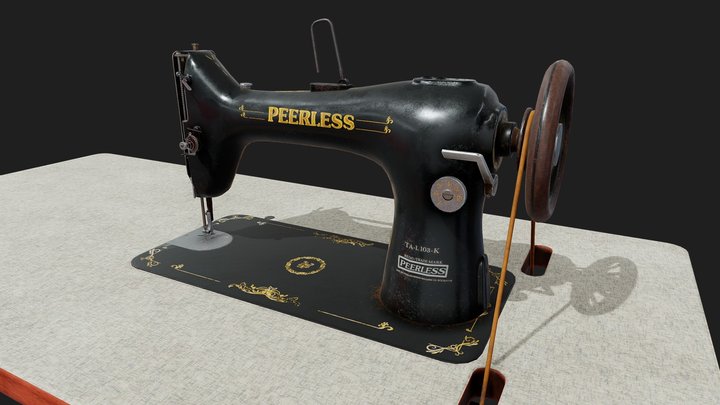SEWING MACHINE FROM INDIA 3D Model