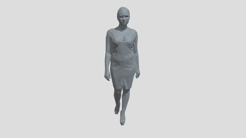 Lowpoly Female Catwalk