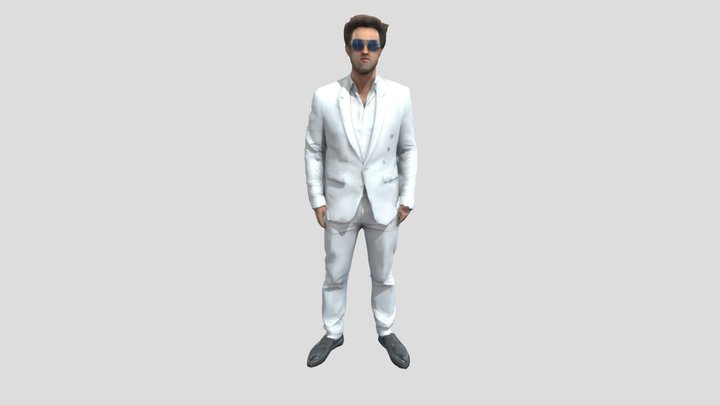white suit man 3D Model