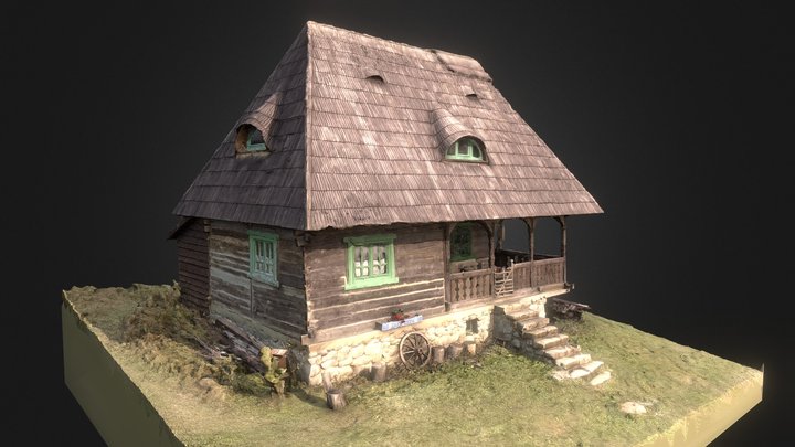 Traditional Romanian House - Glod 3D Model