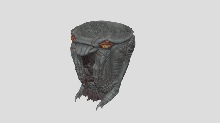 Sitting Dwarf 3D Model
