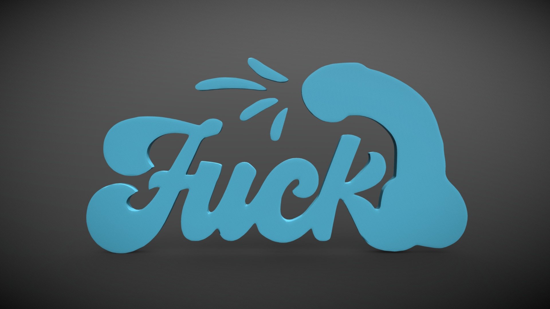 F* you stencil Buy Royalty Free 3D model by yogi_sandhi