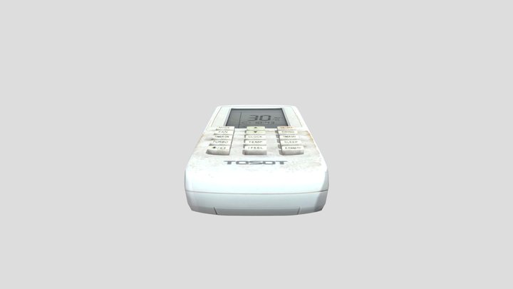 Air Conditioner Remote 3D Model
