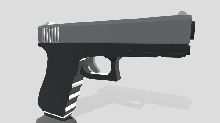 Low poly gun