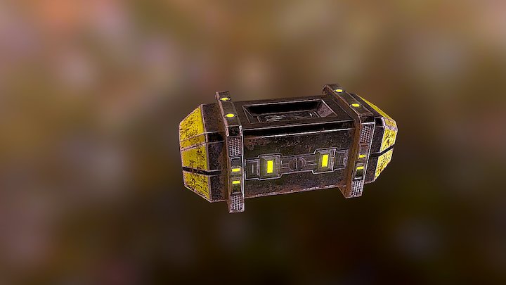 Sci-Fi Crate 3D Model