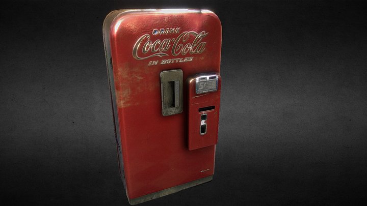 Vintage Vendo 39 Coca Cola Machine 3D Model