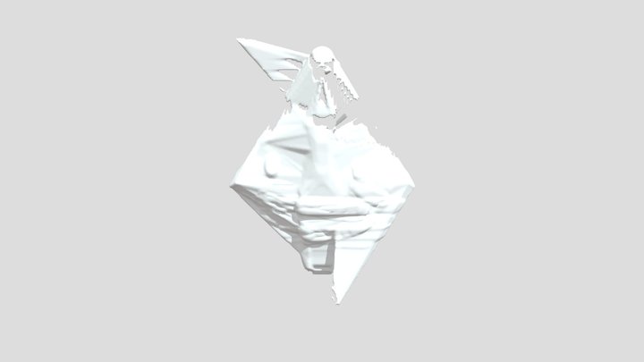 free anime girl mole retopologized 3D Model